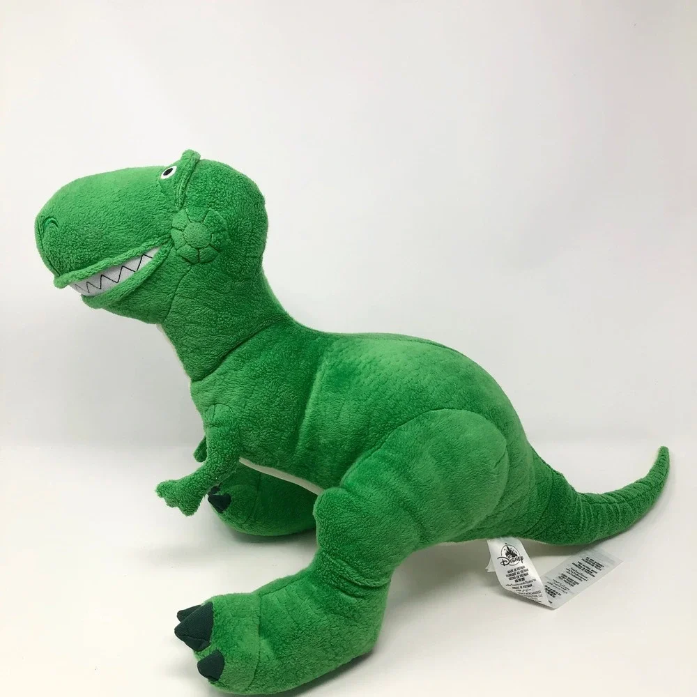 Disney Store Toy Story Rex Plush Green Dinosaur Stuffed Animal Pixar T-Rex